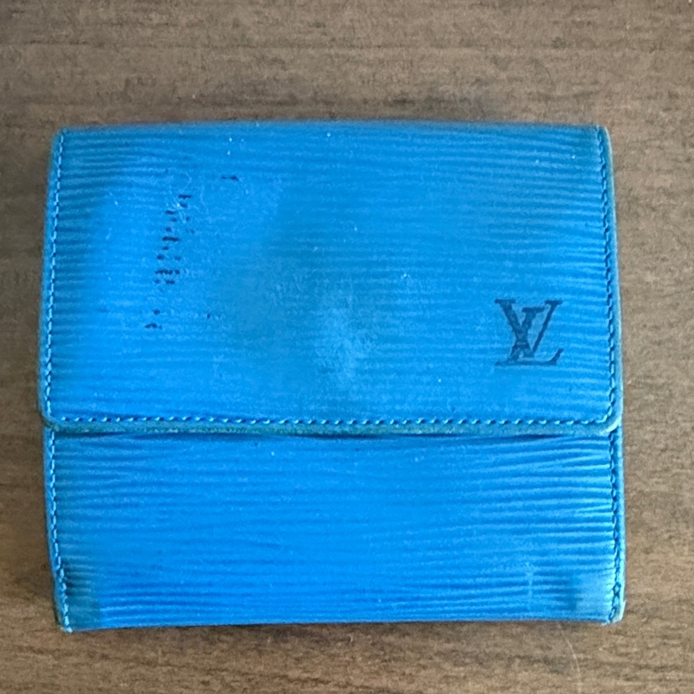 Louis Vuitton Blue Epi Wallet